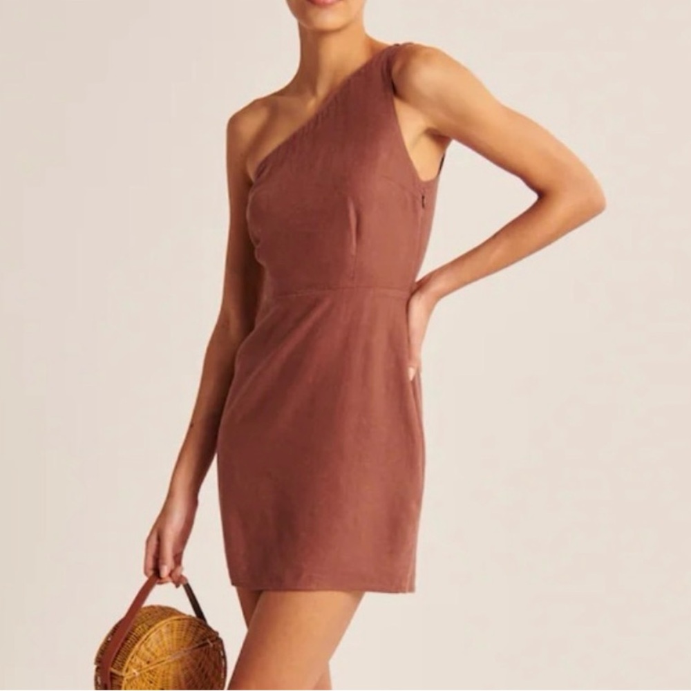Abercrombie + Fitch Linen Dress in Paprika